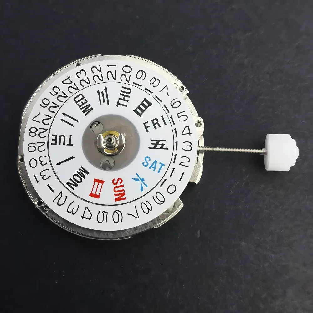 China NH36 Automatic Mechanical Movement Three-pin Double Date 3-Point Calendar Japan NH36 Dedicated Alternative Movement