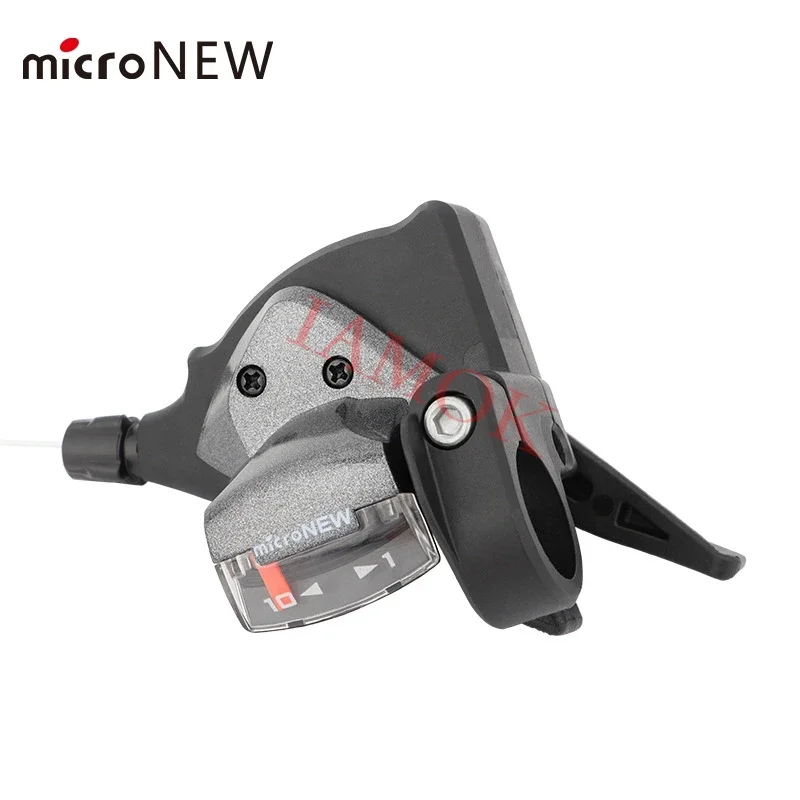 microNEW Bicycle Shifter 7/8/9/10/11-speed Iamok Mountain Bike Lightweight Shift Lever Clamp Band Mount