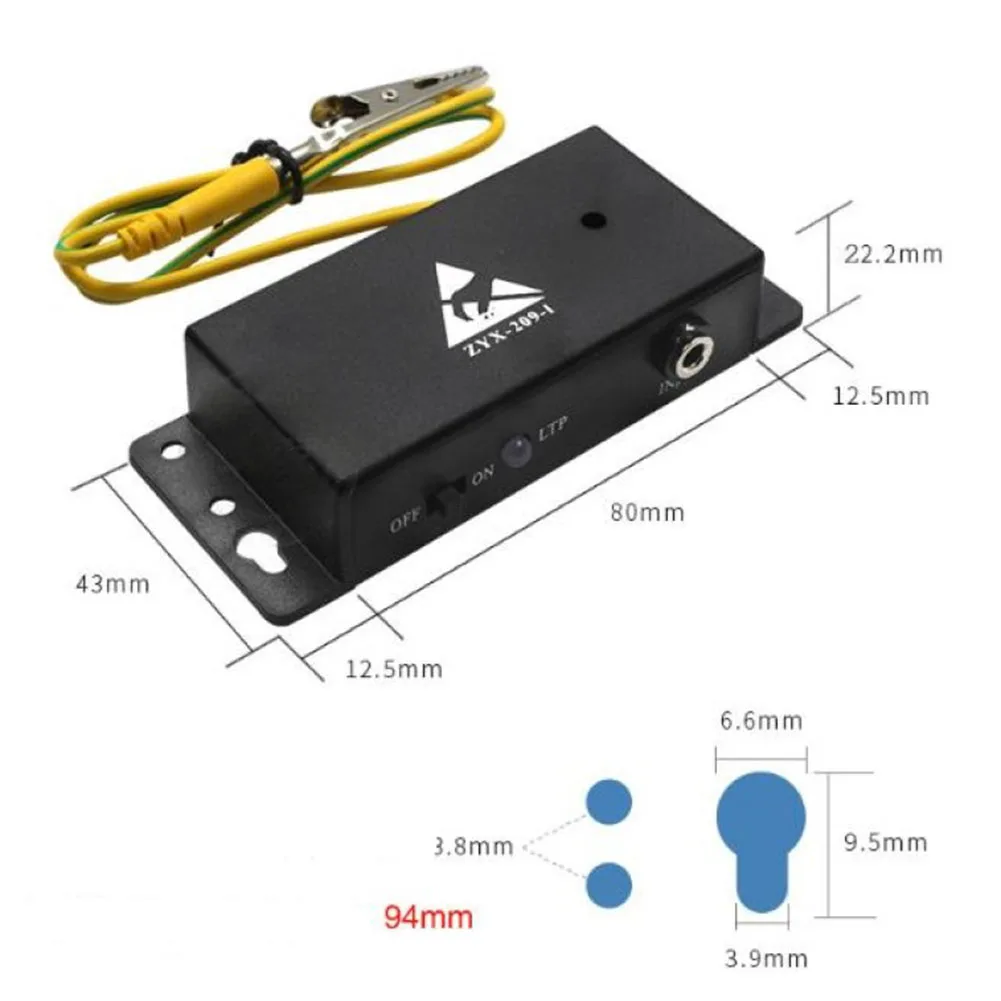 Auto-alarm Anti Static ESD Wrist Strap Tester Output Anti-static Online Monitor For Anti-static Electronic ESD Meter