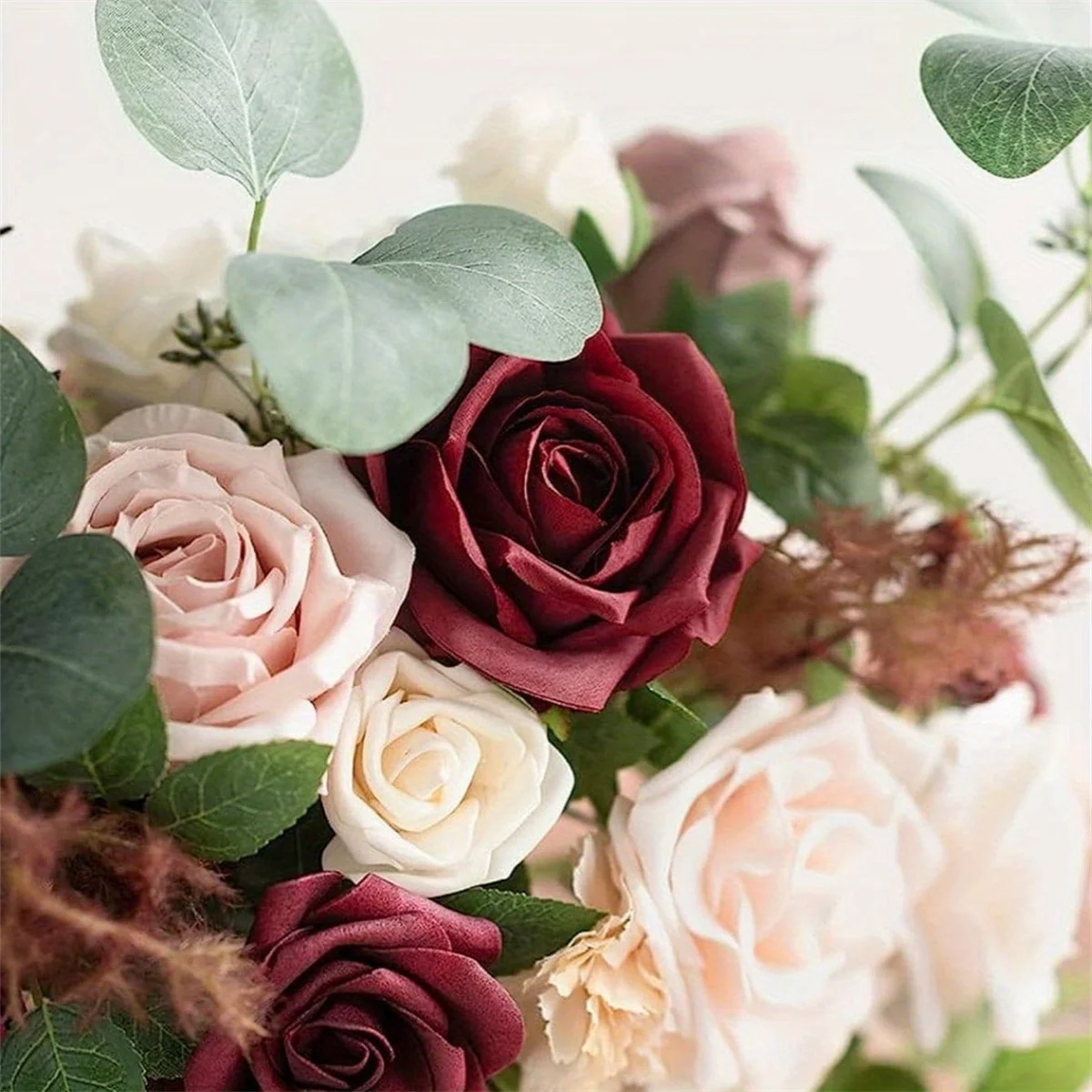 2 قطعة/المجموعة الزهور الاصطناعية فو وهمية الزهور محور الزفاف لحفل الاستقبال منضدية رف الممر الممر الديكور