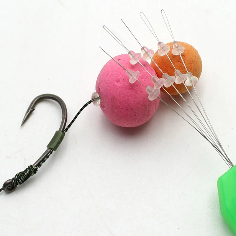 

20PCS Fishing Carp Material Fishing Accessories Boilies Stops Hair Rig Dumbell Bait Rig Carp Stops for Pellets Corn Boilies