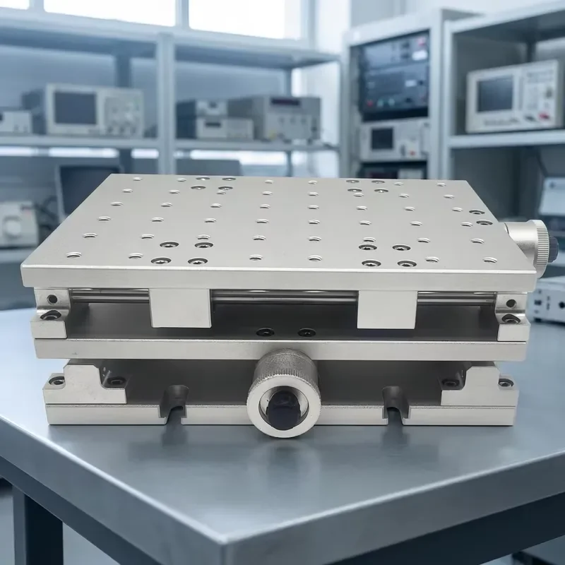Precision Manual XY Axis Linear Translation Stage for Marking Machine and Optical Experiment