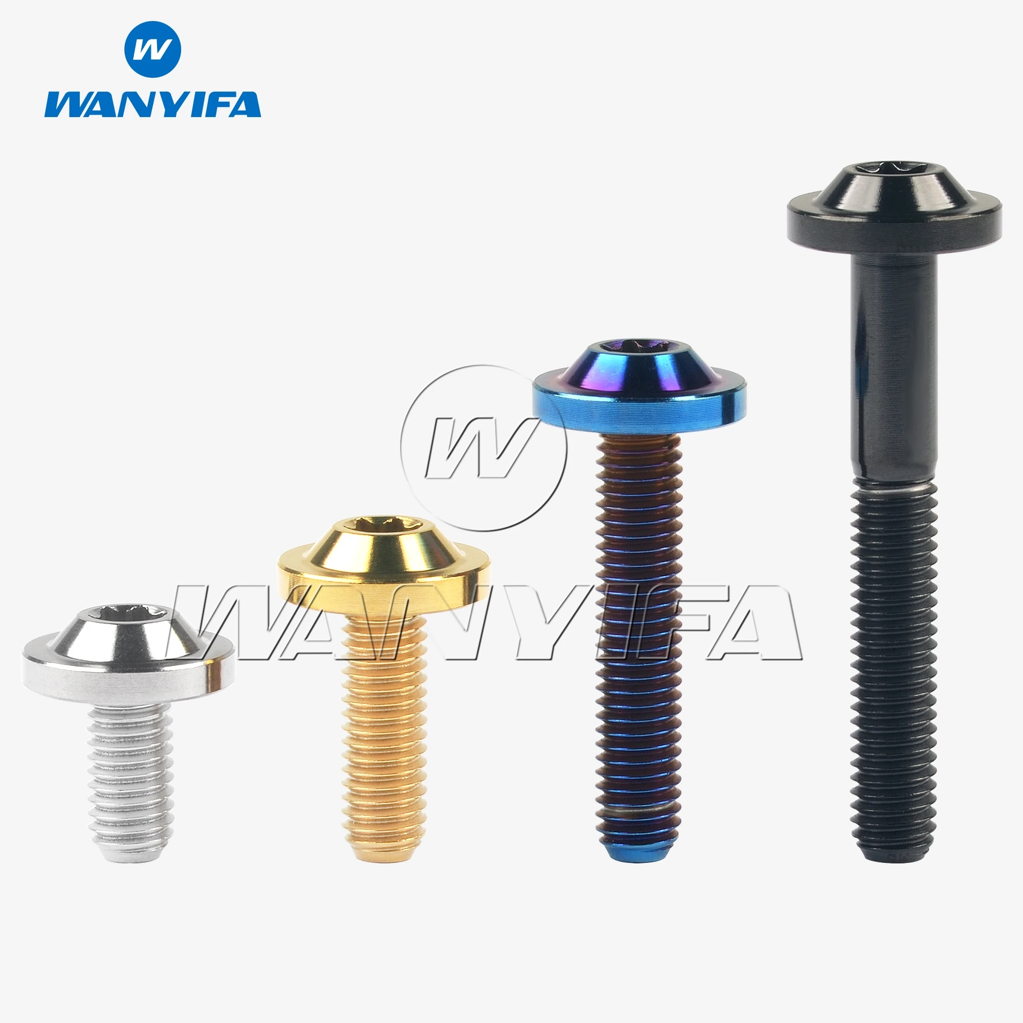 

Wanyifa Titanium Ti Bolt M5x10/12/15/20/25/30/35mm Torx T25 Head Screws for Ride Modification Fastener