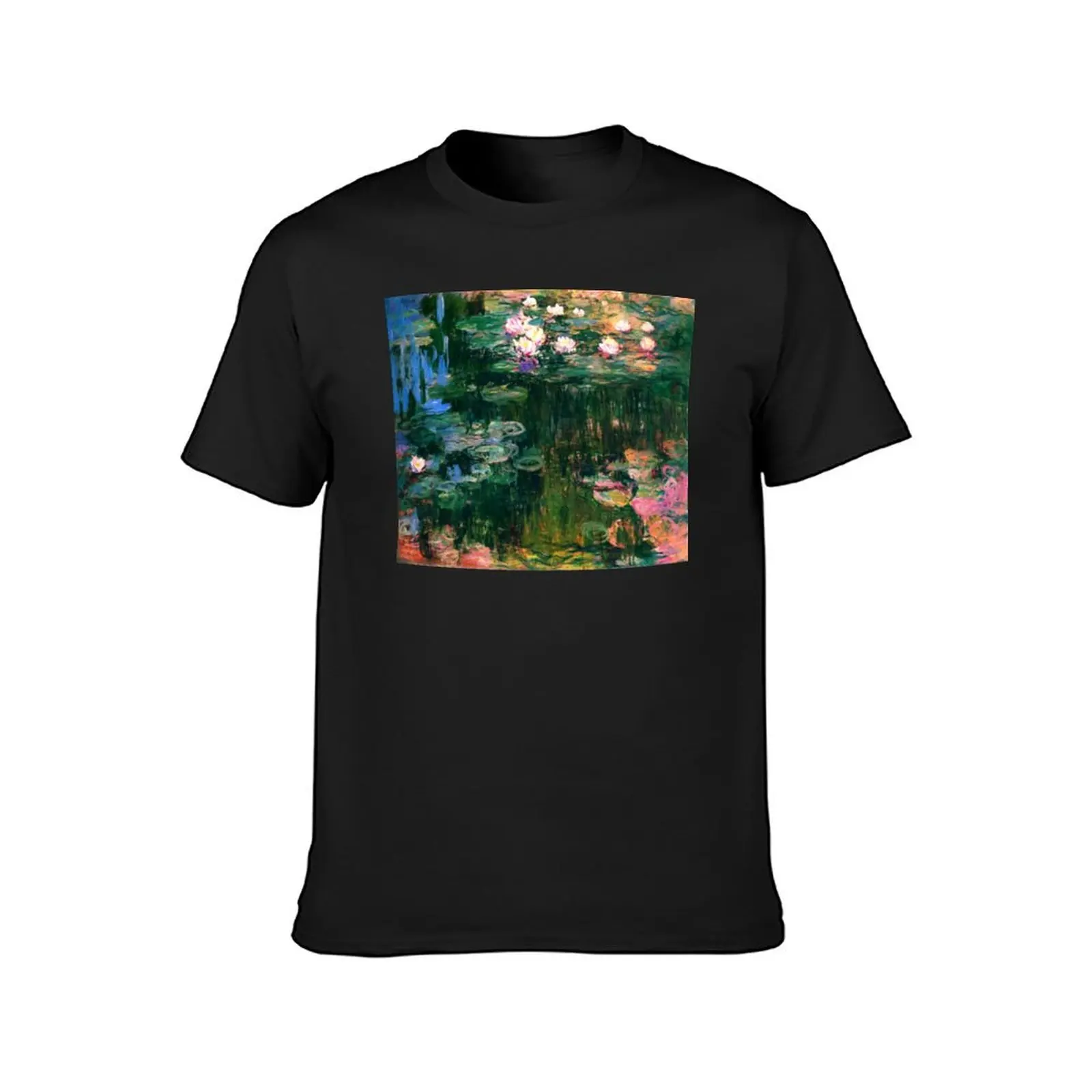 Claude Monet | Les Nymphéas Roses - Pink Water Lilies T-Shirt blacks anime cute tops black t-shirts for men