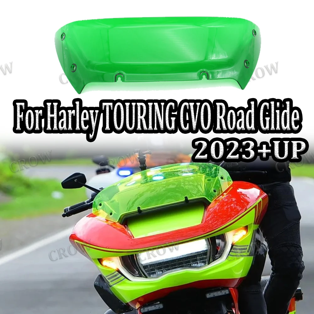 

FOR Harley 2023 2024 TOURING CVO Road Glide FLTRXSE NEW Motorcycle Accessories Front 4.5" Windshield Windscreen Fairing