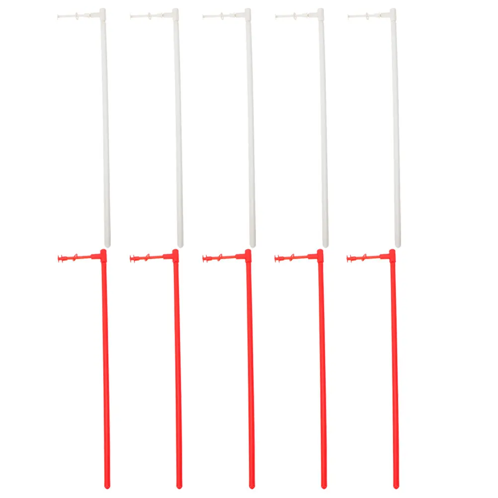 10 مجموعات من قضبان صنع طاحونة الهواء البلاستيكية القوية لتقوم بها بنفسك قضبان الدولاب لاستبدال لوازم طواحين الهواء المزخرفة للحديقة