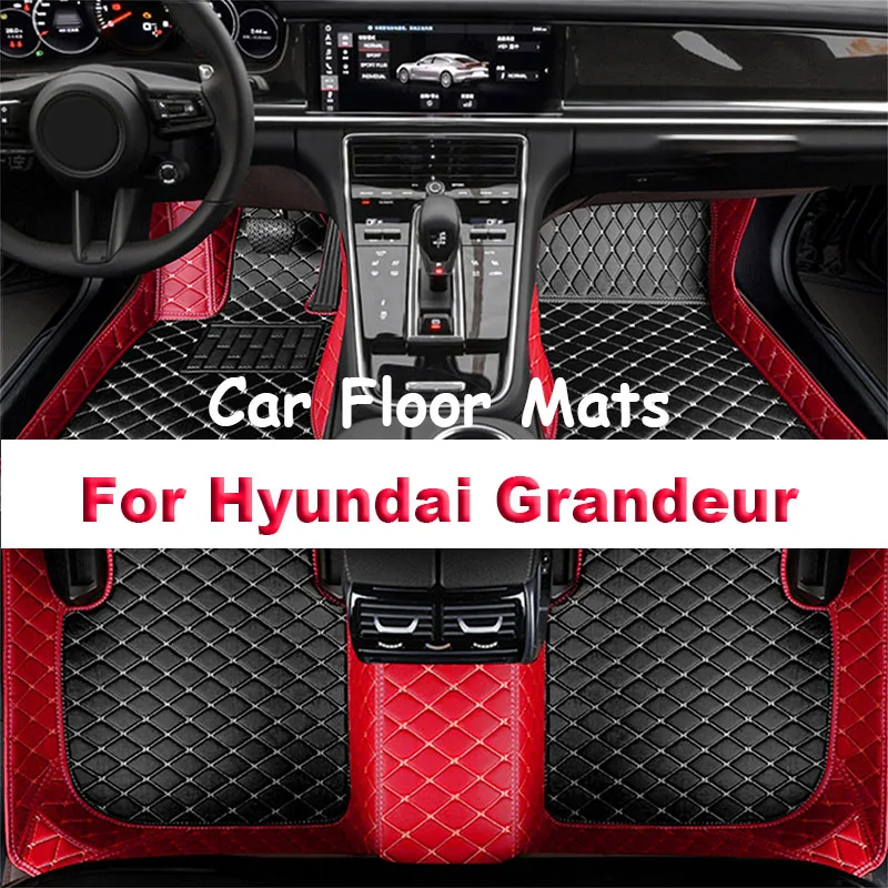 Car Mats For Hyundai Grandeur Azera IG 2019~2022 Anti-dirt Pad Carpets Leather Floor Mat Rugs Pad Interior Parts Car Accessories