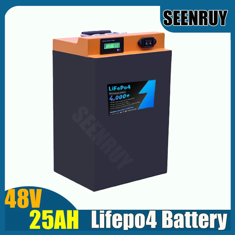 

LFP 48V 25AH Lifepo4 Battery with BMS 30A 50A 80A free charger for electric wheelchair RV portable power station