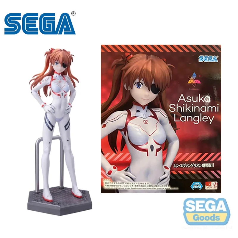 SEGA Genuine EVANGELION:3.0+1.0 Luminasta Asuka Shikinami Langrey Anime Action Figures Toys For Kids Gift Collectible Model