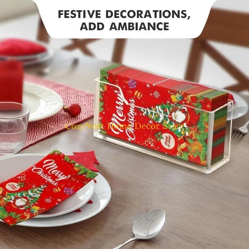 92MF Contemporary Napkin Holder With Nonslip Base Paper Towel Stand for Kitchen