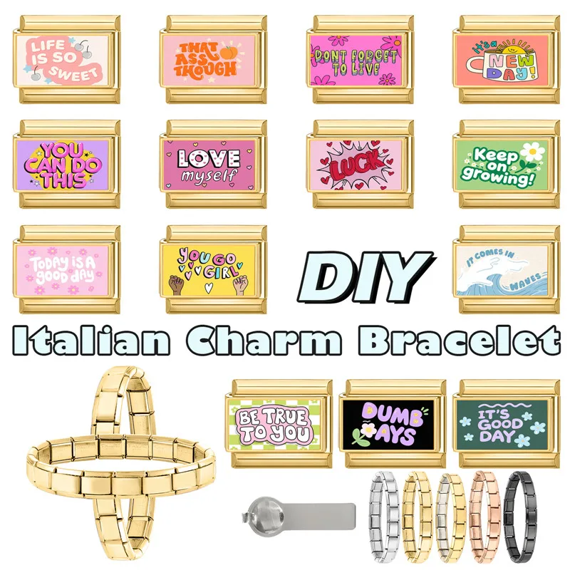 جديد جميل الحيوانات الأليفة القطط والكلاب وصلات سحرية إيطالية تناسب 9 مللي متر سوار الفولاذ المقاوم للصدأ النساء الرجال DIY بها بنفسك صنع المجوهرات