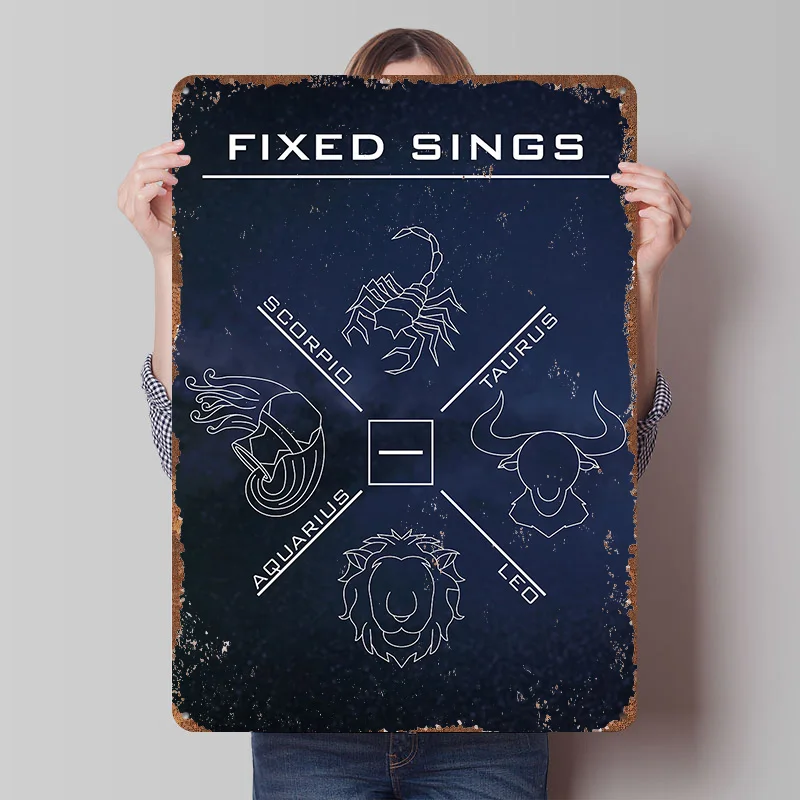 Fixed Sings Tinplate Poster Custom Wall Art Vintage Metal Signs Retro Tin Plaque for Decoration Bedroom Home Decor Accessories