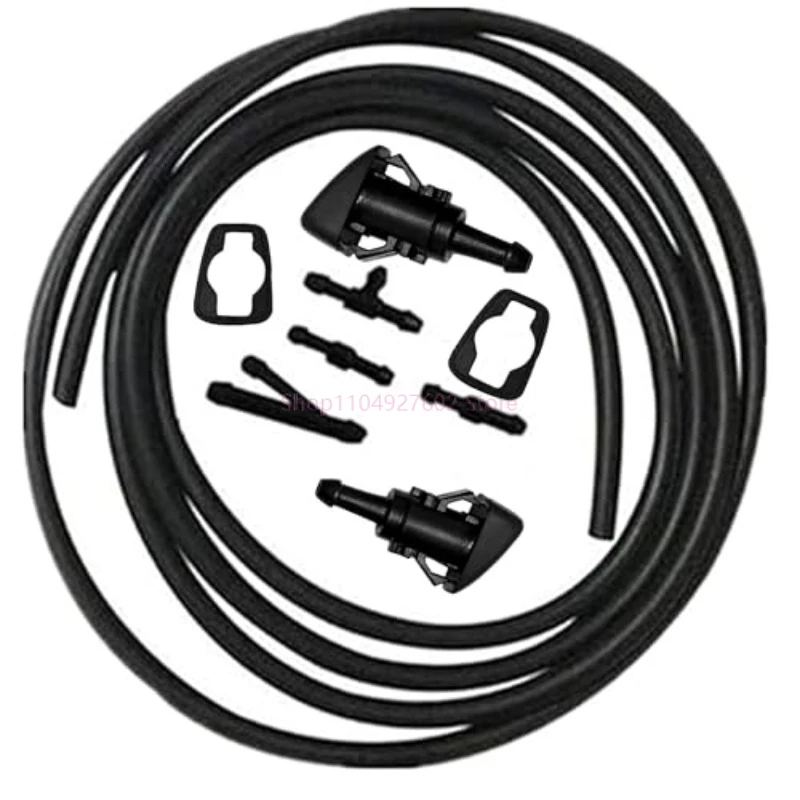 Car Front Windshield Washer Nozzle Sprayer Kit For Chrysler Town & Country 4805742AB For Dodge For RAM 1500 2500 3500