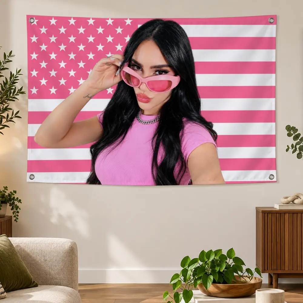 Influencer K-Kimberly Loaiza Flags Banner Decor for Bedroom,Garden,Party,Club,Indoor Outdoor, Fan Gift