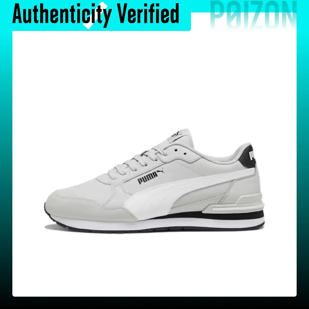 PUMA St Runner Abrasion Resistant Low top Casual Shoes Men's Light Gray 399068-10