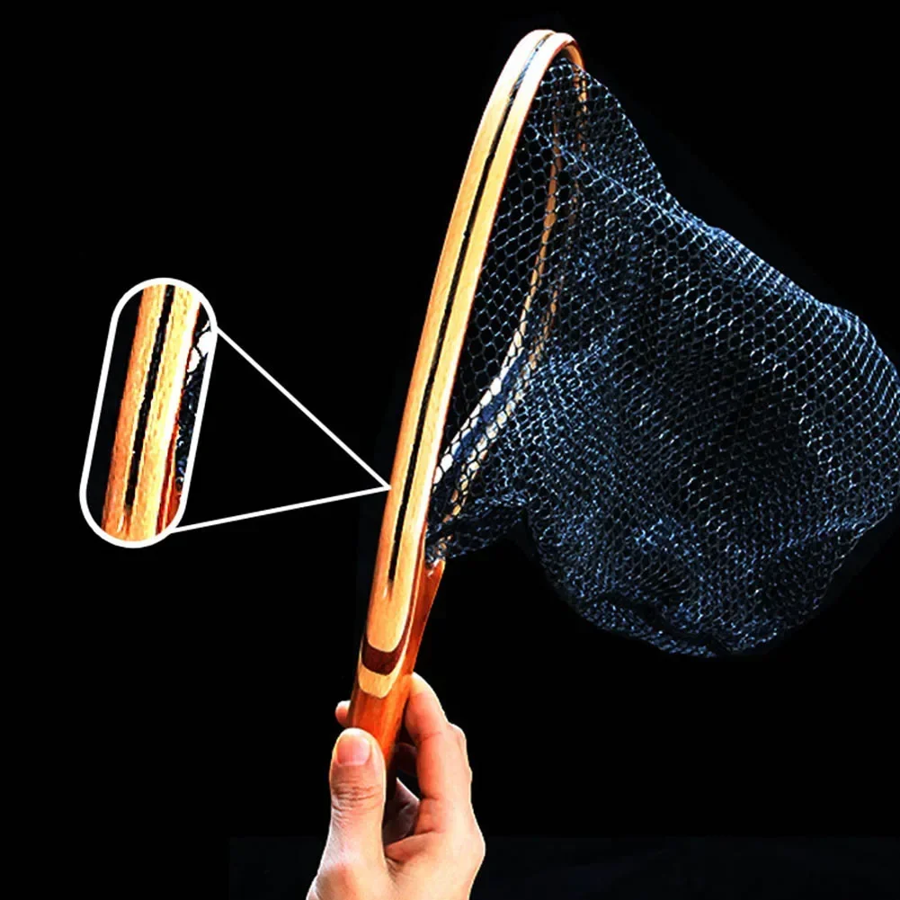 

Release Net Fly Fishing Net Fishing Net Functional Landing Catch Wood+plastic Wooden Frame High Quality Brand New