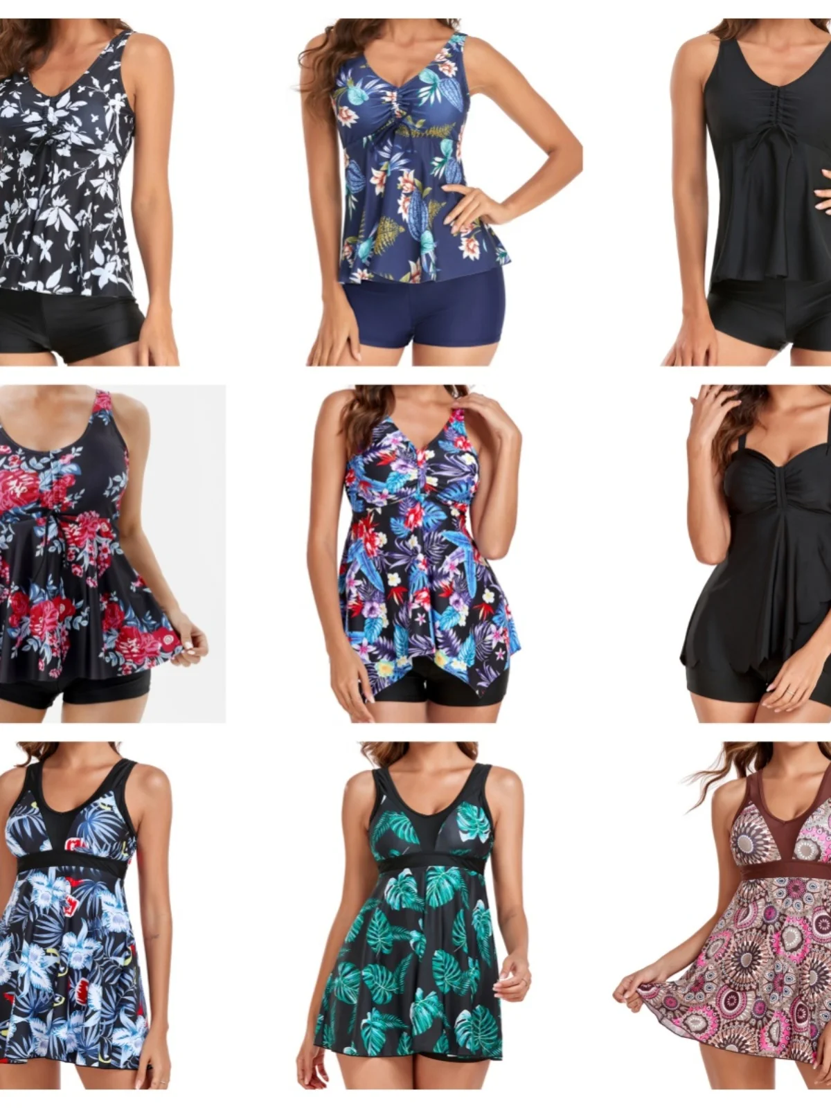 

Консервативный женский купальник-бикини: повседневные шорты с высокой талией, скрывающие живот, с чашечками, без косточек, V-образный вырез, нейлон