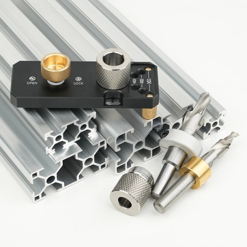 

Aluminum Drill Guide Driver Tool Drill Professional Hole Drill Assistant For Handheld Drilling Projects D2RD