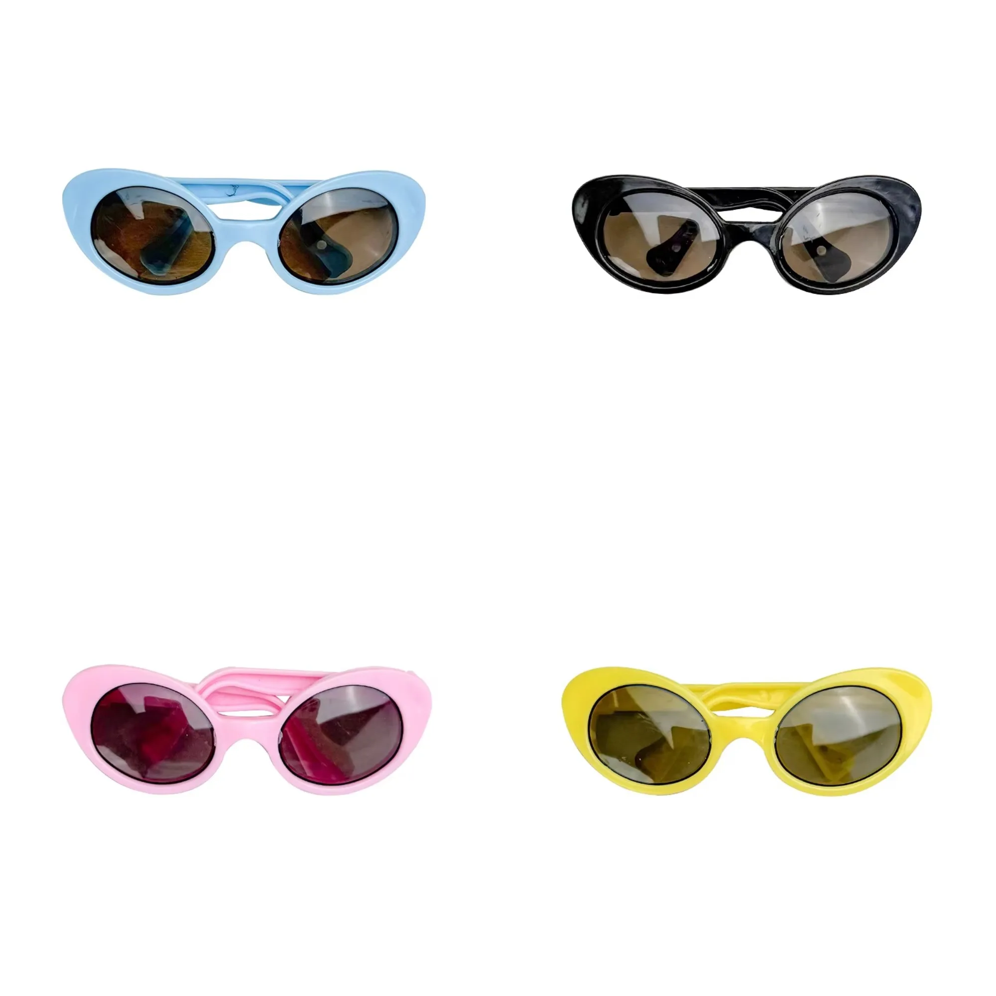 

Labubu Trendy Sunglasses Set Colorful Oval Shades For 15/17cm 1st-3rd Gen Dolls