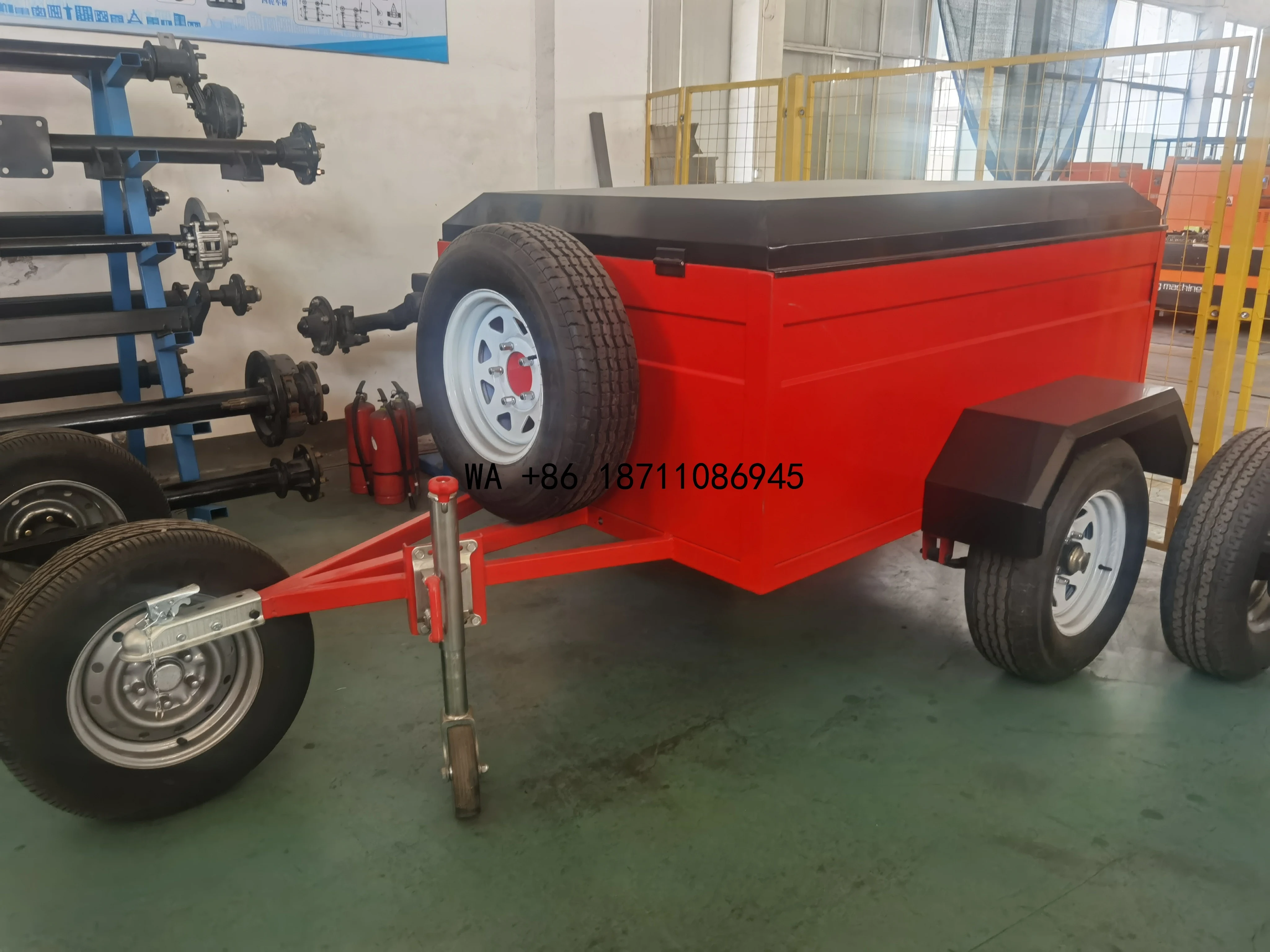 （Factory Direct Sale）China Hot Box Camping Trailer Luggage Trailers for Cars Small Car Trailer for Small Car
