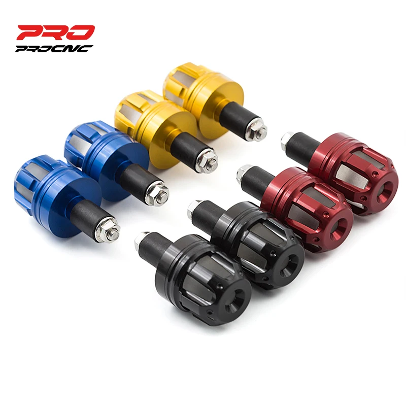 

22mm Motorcycle Handlebar Bar Ends Grips Counterweight Plug Slider For Suzuki GSXR 600 750 1000 K1 K2 K3 K4 K5 K6 7/8" bar ends