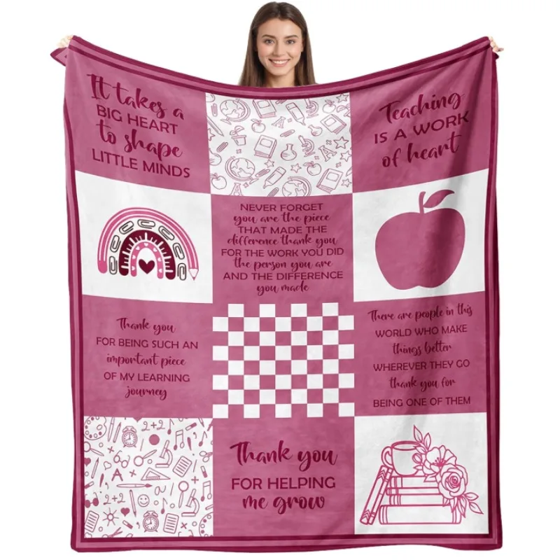 

Teacher's Day gifts, Teacher's Day blankets, blankets as a thank-you gift for retirement, birthdays, or returning to school.