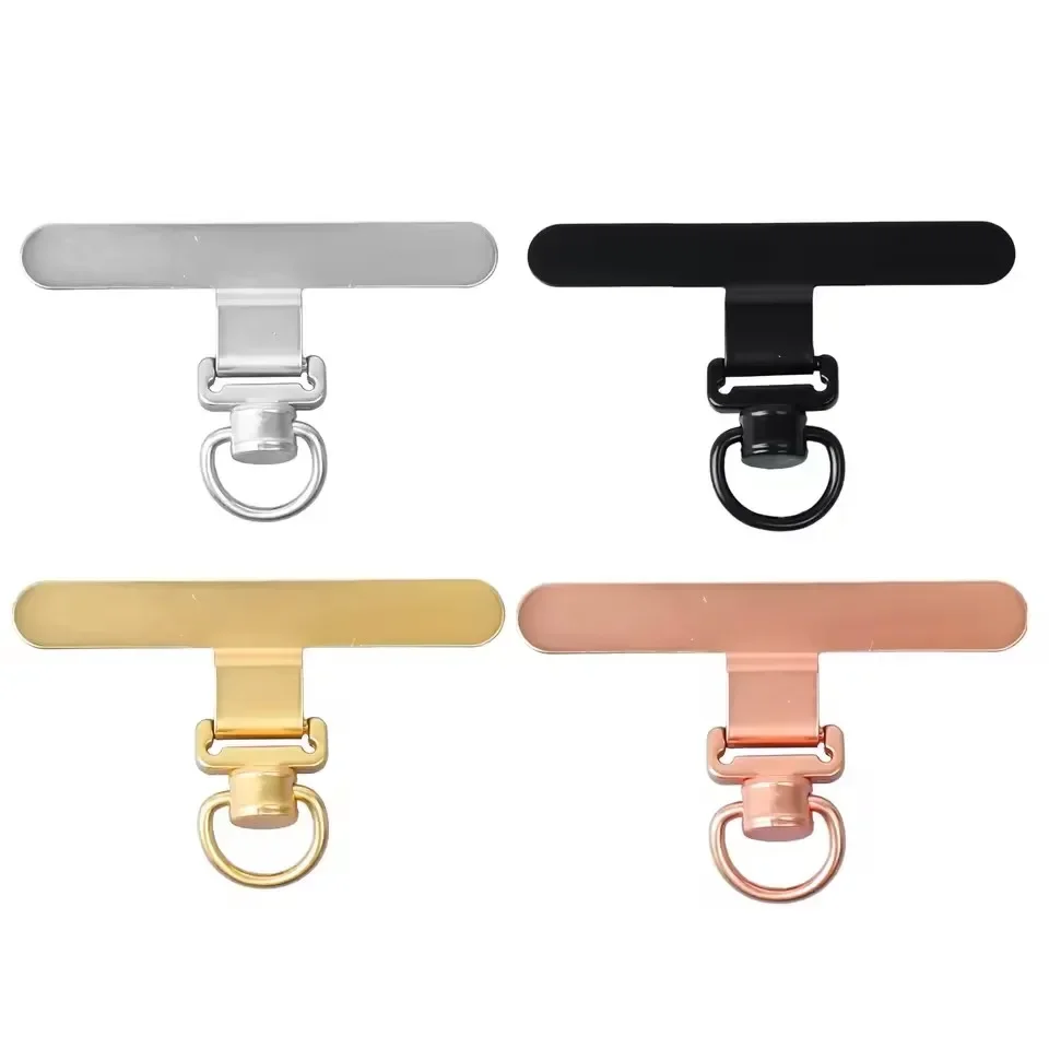 360 °   Draaibare telefoonkoord Clip Patch Ultradunne roestvrijstalen telefoonhoes Hangende touwkaart Anti-verloren riem Vaste pakking