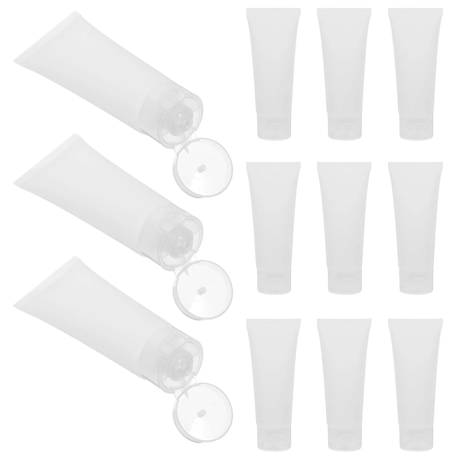 

20Pcs Refillable Travel Tubes Empty Cream Tubes Mini Foundation Bottle Portable Lotion Bottles Travel Size Lotion Squeeze