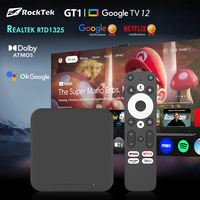 RockTek GT1 Netflix Google Certified UHD Google TV Box 2GB 32G Realtek1325 CPU Dolby Atmos Vision 2T2R Wifi5 BT5.2 Android TVBox