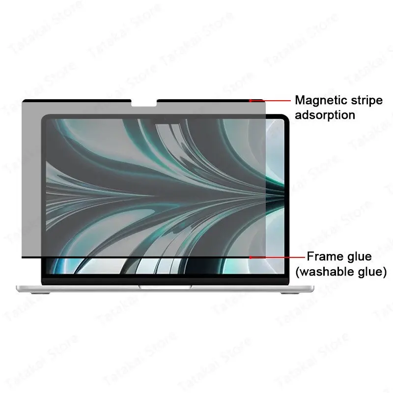 Zdejmowany magnetyczny filtr prywatności 2021 2023 M1 Pro M2 Pro do Macbook Pro 14 Folia ochronna na ekran Folia antyszpiegowska Ochrona prywatności