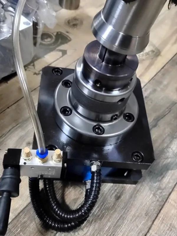 Assento pneumático hidráulico de dupla finalidade, dispositivo elétrico rápido, modelo com cabeça 40 braçadeira, 0640