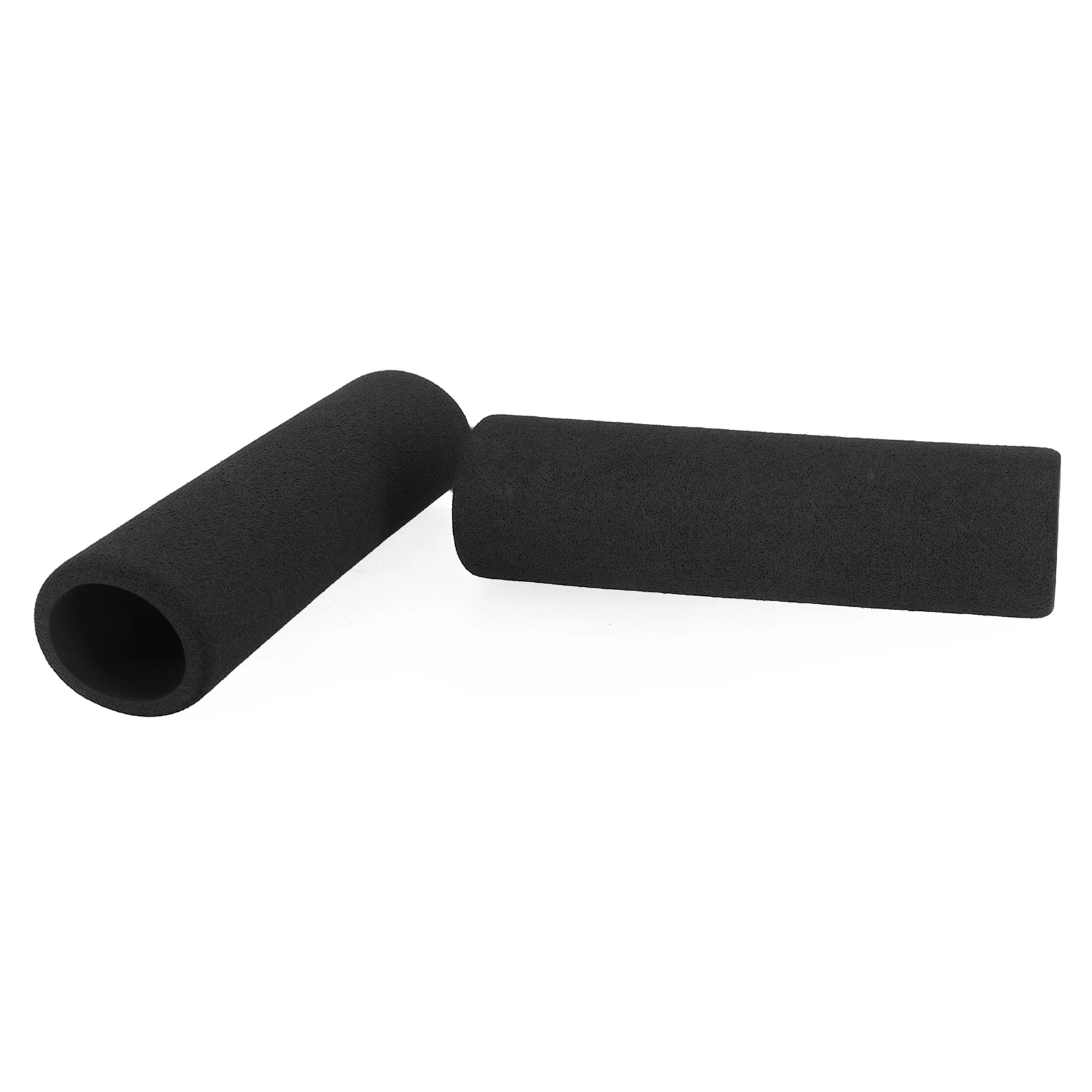 2pcs Black Motorcycle Grip Covers Non-slip Foam Shock-proof Comfortable Handlebar-Covers Fit For Grips With 1.02-1.18Inches