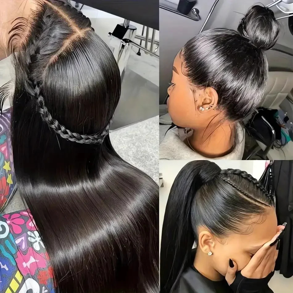 

13x6 Bone Прямой Парик Фронта Шнурка Человеческих Волос 30 36 Дюймов Бразильские 13x4 Прозрачные Парики Человеческих Волос Для Чернокожих Женщин Предварительно Сорванные