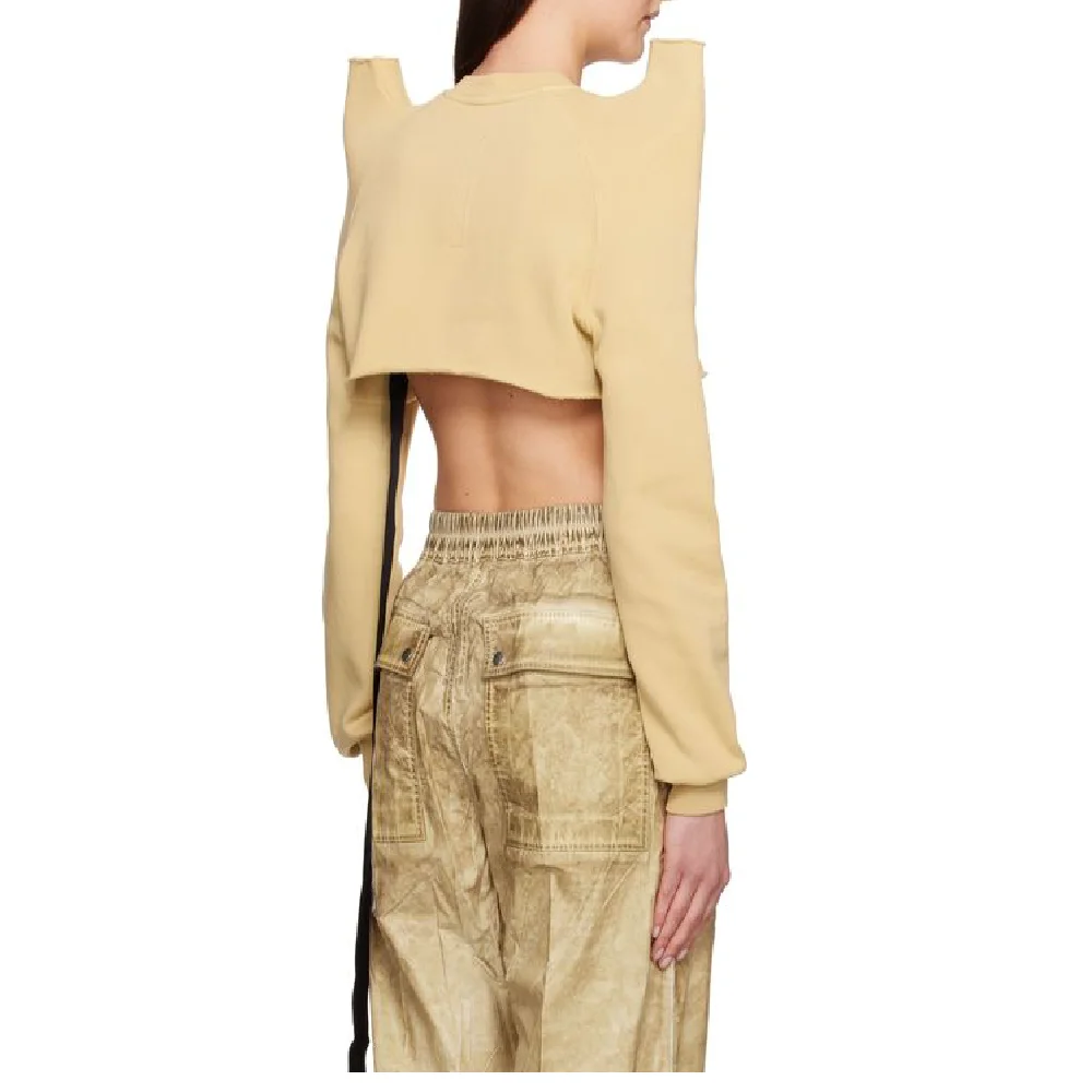 2025 Winter Women's Cotton Sweatshirts Corsets High-Waisted Casual Tops Shirts y2k New Fashion High-Quality Pullovers bra