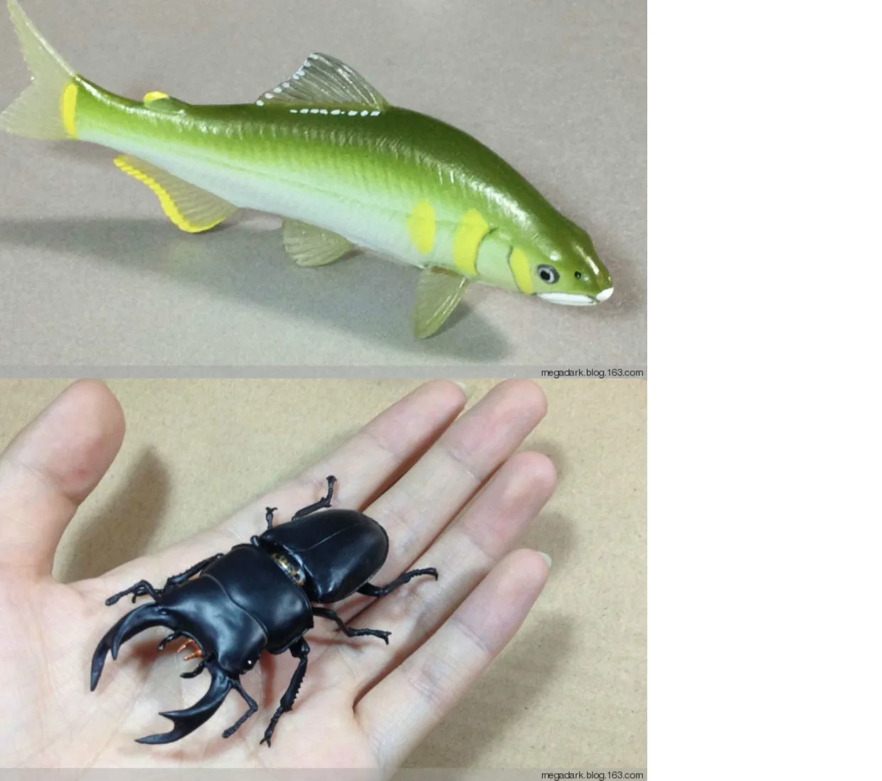 Modello giapponese autentico in scala Gacha Creature del Giappone Lumache Scarabeo Pesce Neve Cervo Animali del Monte Fuji Action Figure Giocattoli