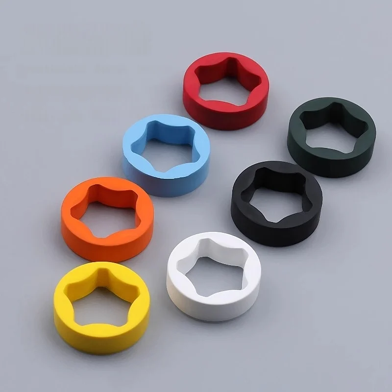 Colorful Fluorine FKM Rubber Ring Watchband Crown For RM Richard Mille Strap 011/055/035/030 Five Pointed Star Accessories