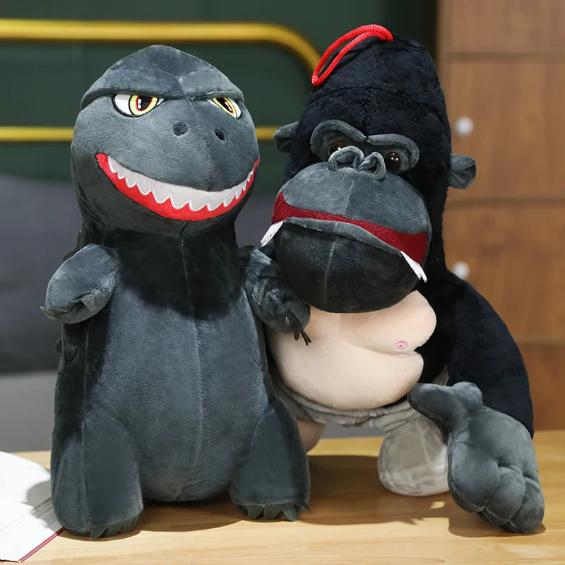 25CM 고질라 손 인형 장난감 귀여운 부드러운 인형 베개 인형 소파 장식 컬렉션 선물