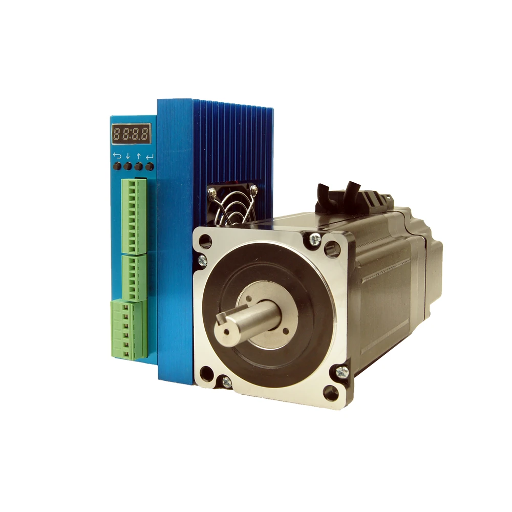 

NEMA34 Braked 8.5Nm(1215oz-in) Closed Loop Stepper Motor Kits Shaft 14mm Diameter and Easy Servo Driver HSE86 CNC 2phase