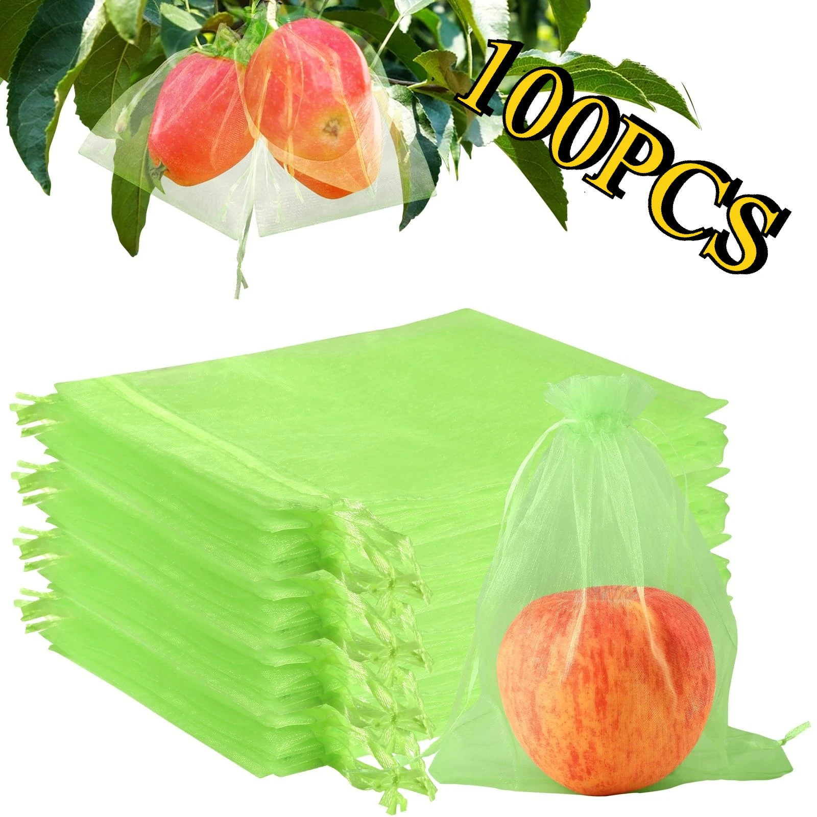 2026 New Fruit Protection Netting Bags Anti-Bird Mesh Cover Plant Grow Bags for Strawberry Grape Vegetable Garden Tools