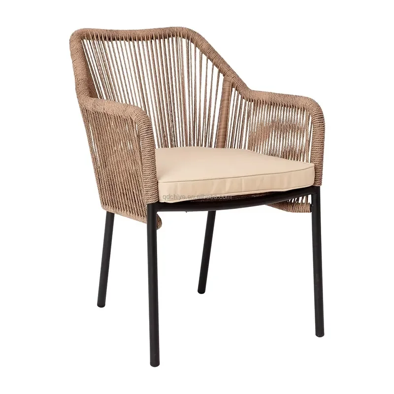 for Patio Dining Chairs Outdoor Seating for Backyard Poolside Balcony with Woven Wicker Design 250lb Weight Capacity