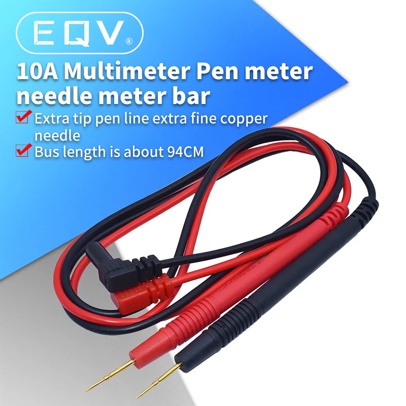 New 1 Pair 70cm Probe Multimeter Test Lead 1000v 10A Wire Pen Cable For Digital Meter Needle Tip Meter Needles Test Leads