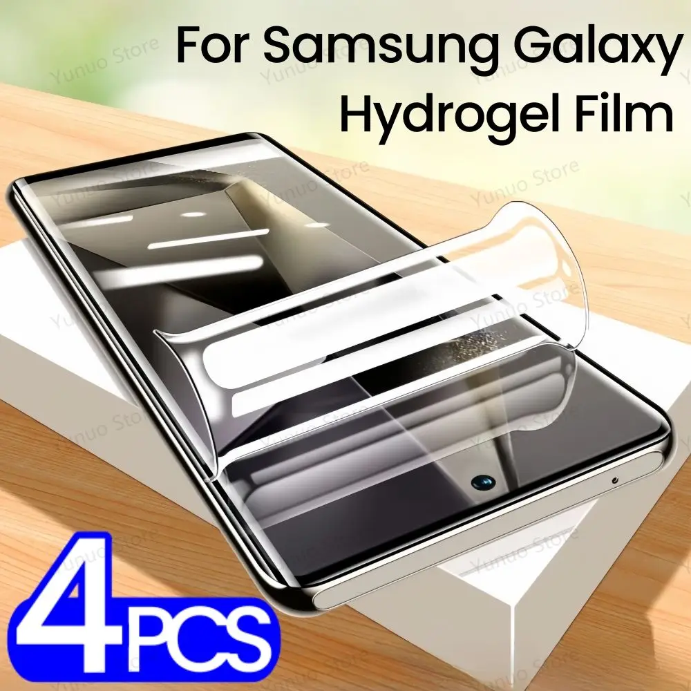 2-5bh Film hidrogel lunak untuk Samsung Galaxy S24 S23 S22 S21 Ultra Plus Note 20 Ultra Note 10 Plus pelindung layar S24Ultra