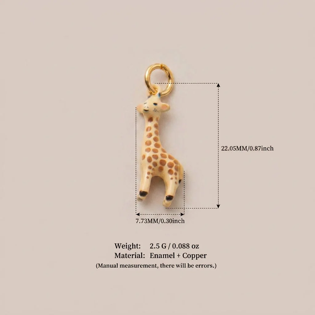 Niedliche und trendige neue Tier-Serie: Eichhörnchen, Eule, Elefant – DIY-Anhänger für die Schmuckherstellung – Detail 6