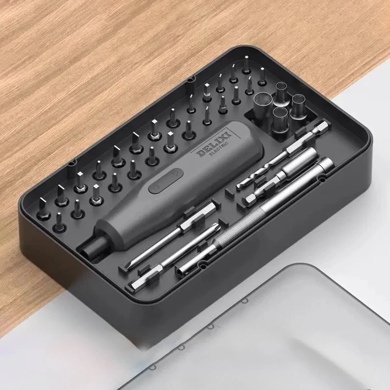 delixi-電動ドライバー家庭用充電式ドライバーセットメンテナンス修理ミニポータブル充電式ツール
