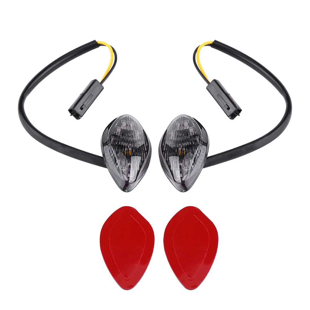 LED بدوره إشارات بدوره إشارات بدوره مصباح إشارة 1 زوج دراجة نارية فلوش LED بدوره إشارات ضوء العنبر ل Grom 2014-2016