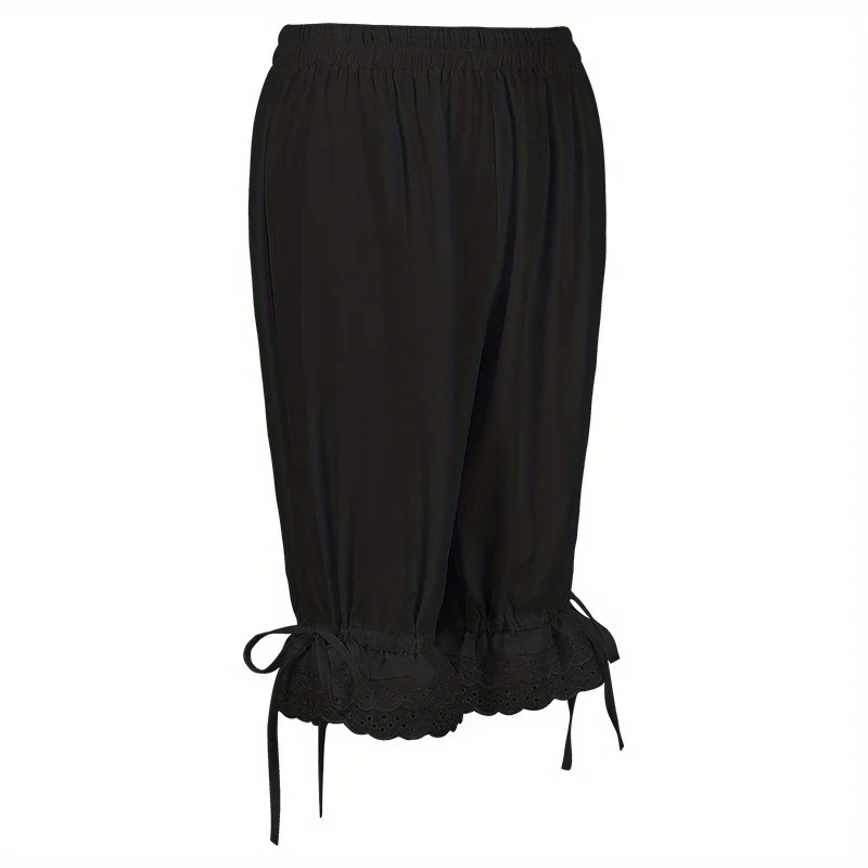 جديد أربعة مواسم الأوروبية والأمريكية بلون الدانتيل فضفاض السراويل النسائية، البنطلونات الدانتيل خمس نقاط السراويل