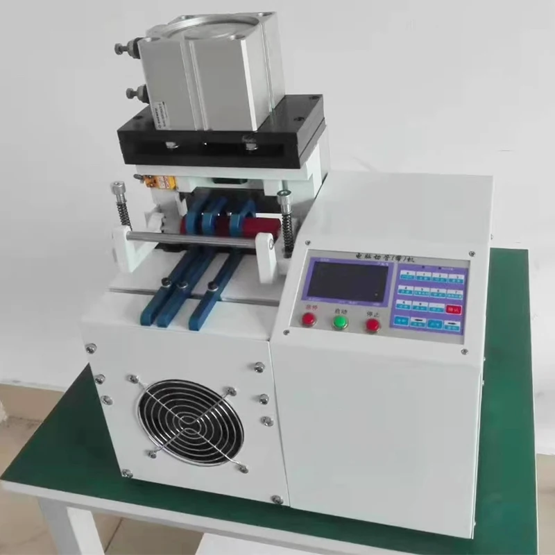 Pneumatic pipe cutting machine Woven mesh cutting Nylon tape cutter woven metal zipper cutting machine automatic metal braided