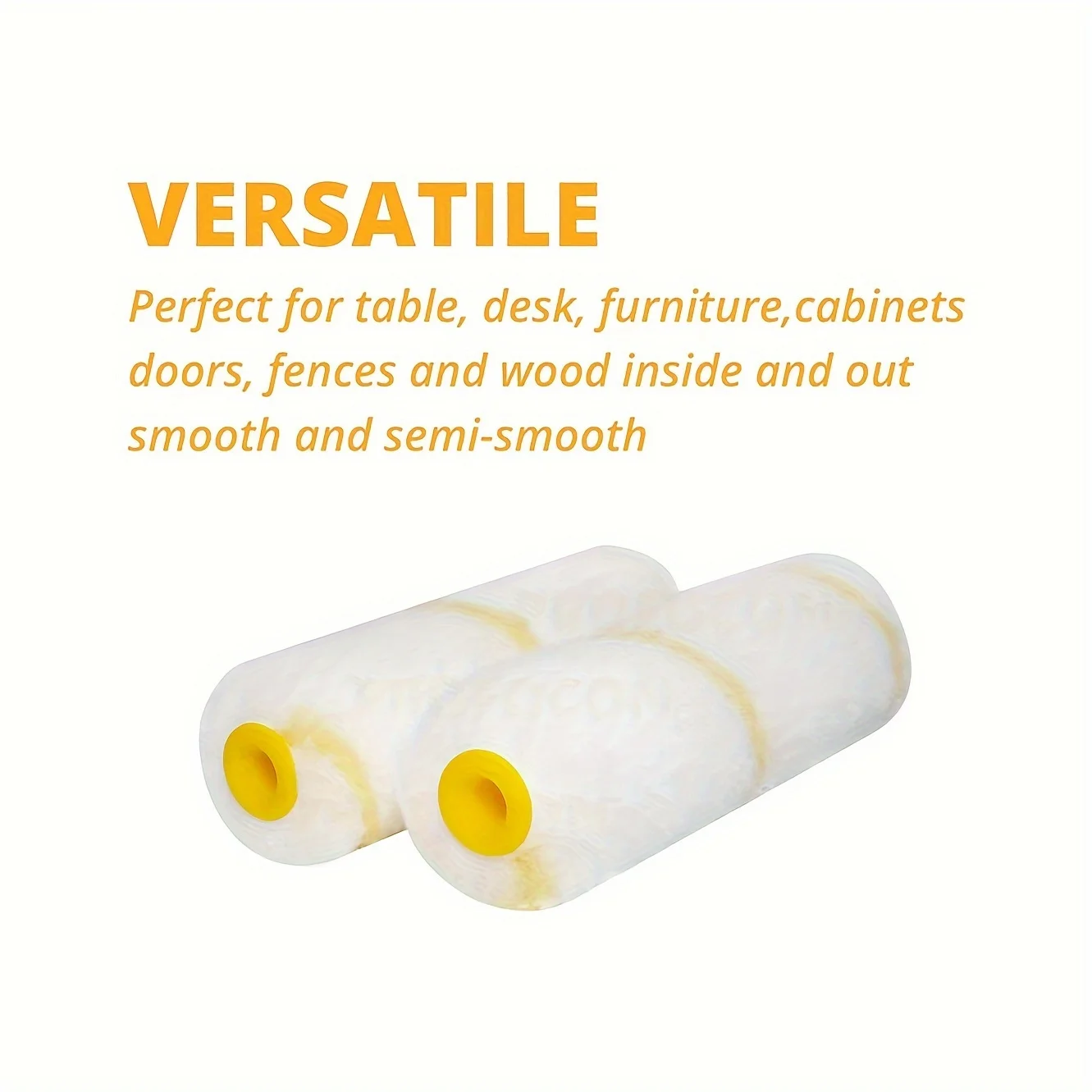 10 مجموعات من أسطوانات الطلاء ومقبض واحد، 4 بوصات، مجموعة أدوات بكرة الطلاء، معدن، بلاستيك، مادة قماش