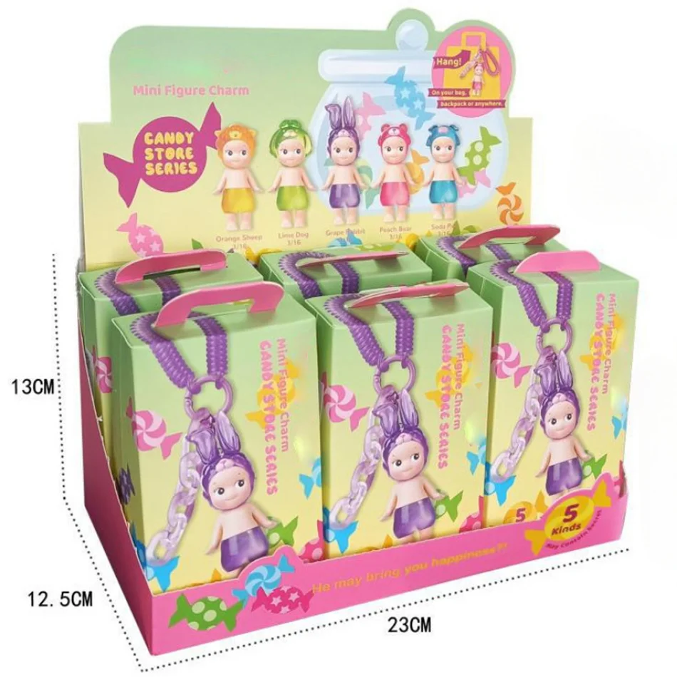 2025 NEW HOT Candy House Keychain Angel Puppy Sky Series makes Sunny Doll Blind Box Backpack Doll Pendant toys surprise box