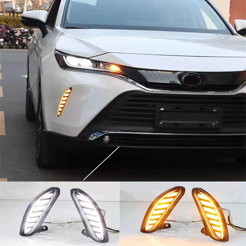 

For Toyota Harrier Venza Daytime Running Light Led Front Fog Lamp Drl Waterproof 12V Daylight 2020 2021